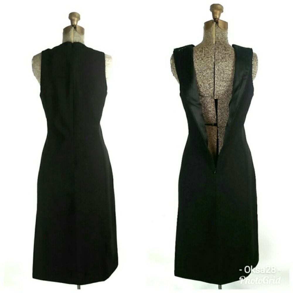 Theory sleeveless black dress sz.6 - Picture 3 of 11